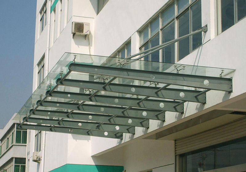 济南玻璃雨棚的防水、排水、遮阳、安全系统
